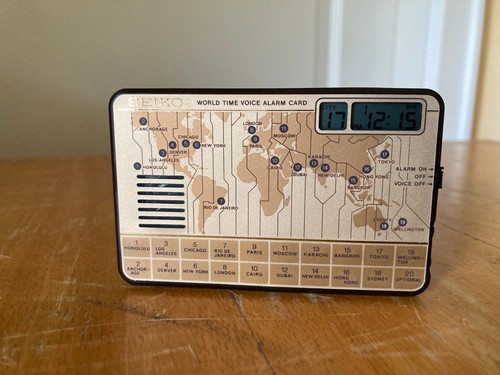 Seiko world time voice alarm - world,